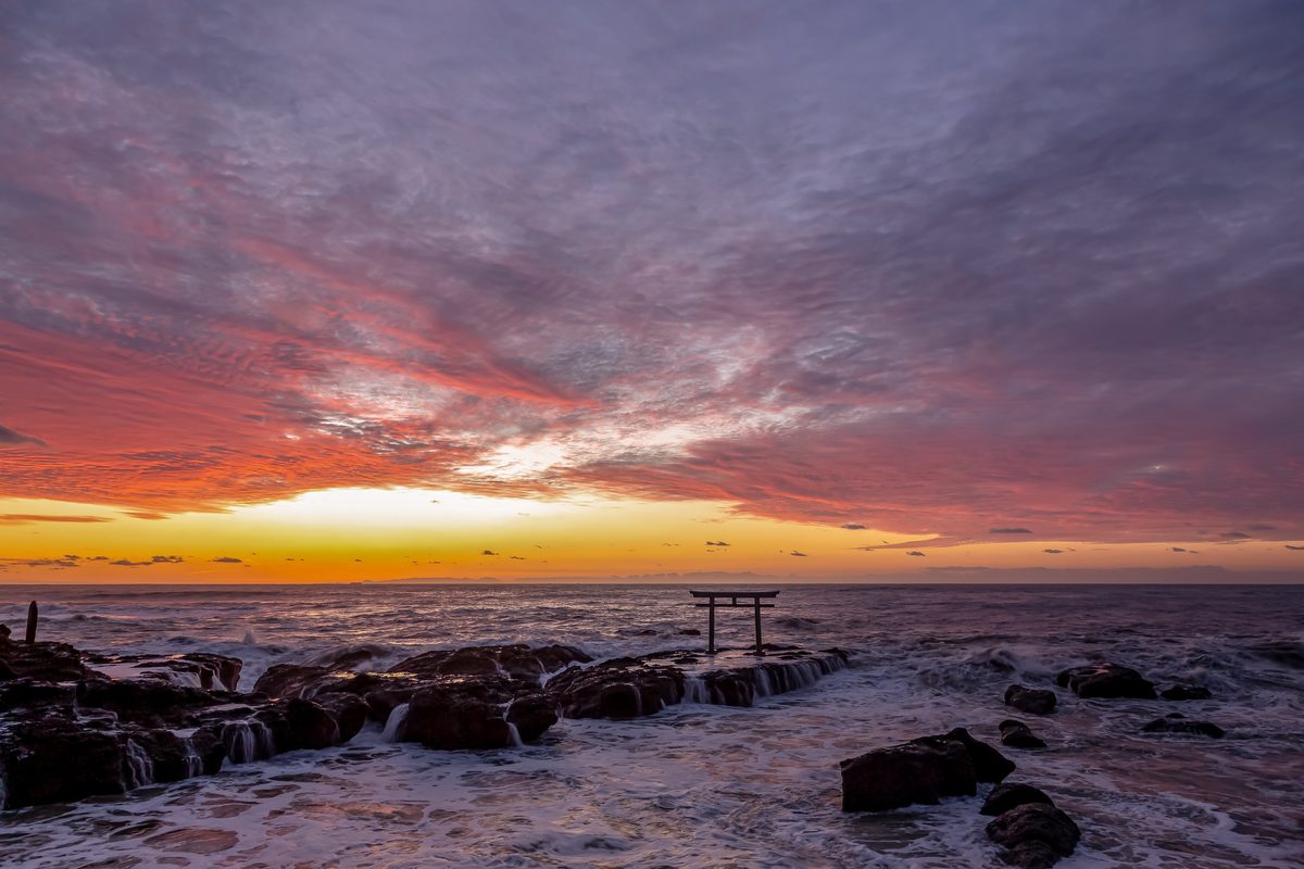 Oarai Isosaki Shrine — Sea Torii