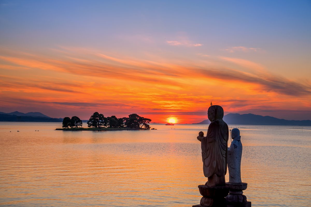 Lake Shinji at Sunset